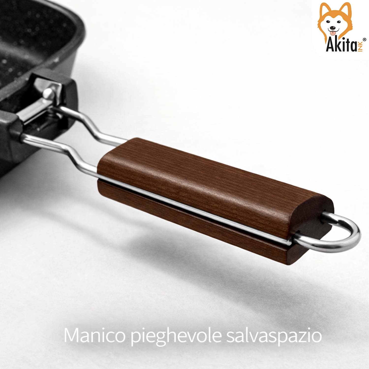 Bistecchiera AkitaInk 28x28 cm Induzione Alluminio Pressofuso foto 5