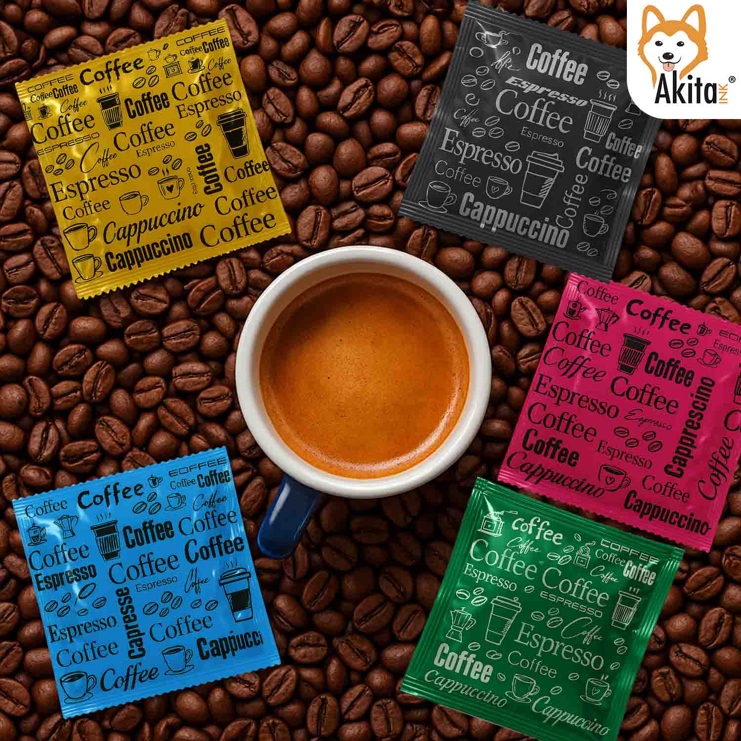 Caffe' Akitaink Cialda Miscela Classico - 100 Cialde Ese foto 5