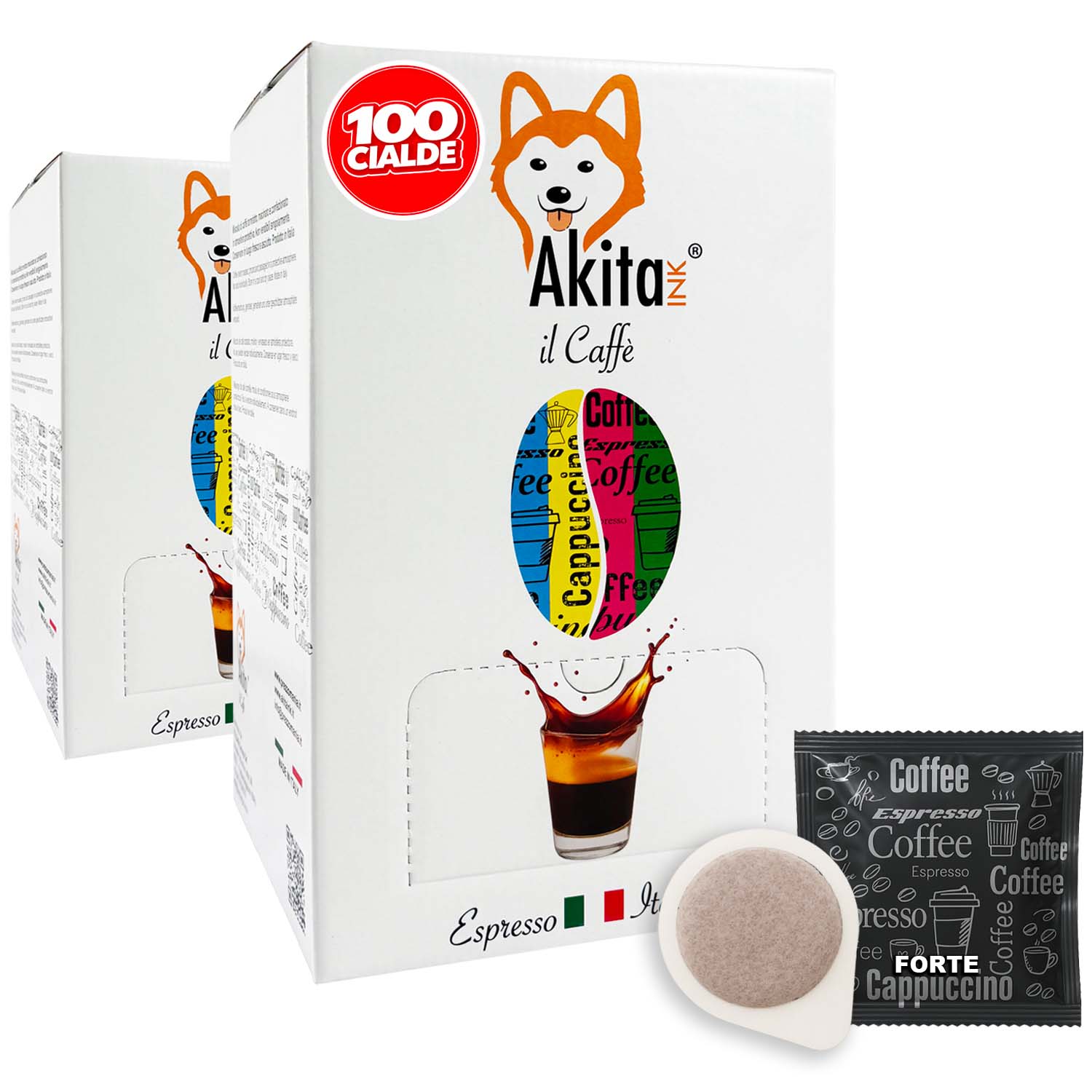 Caffe' akitaink cialda miscela forte - 100 cialde ese