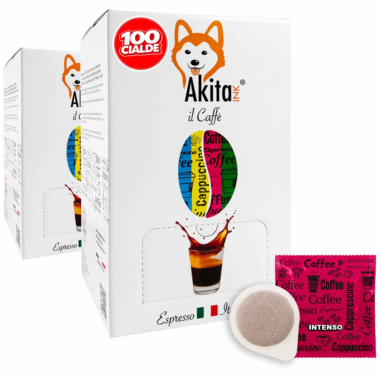 Caffe' Akitaink Cialda Miscela Intenso - 100 Cialde Ese foto 2