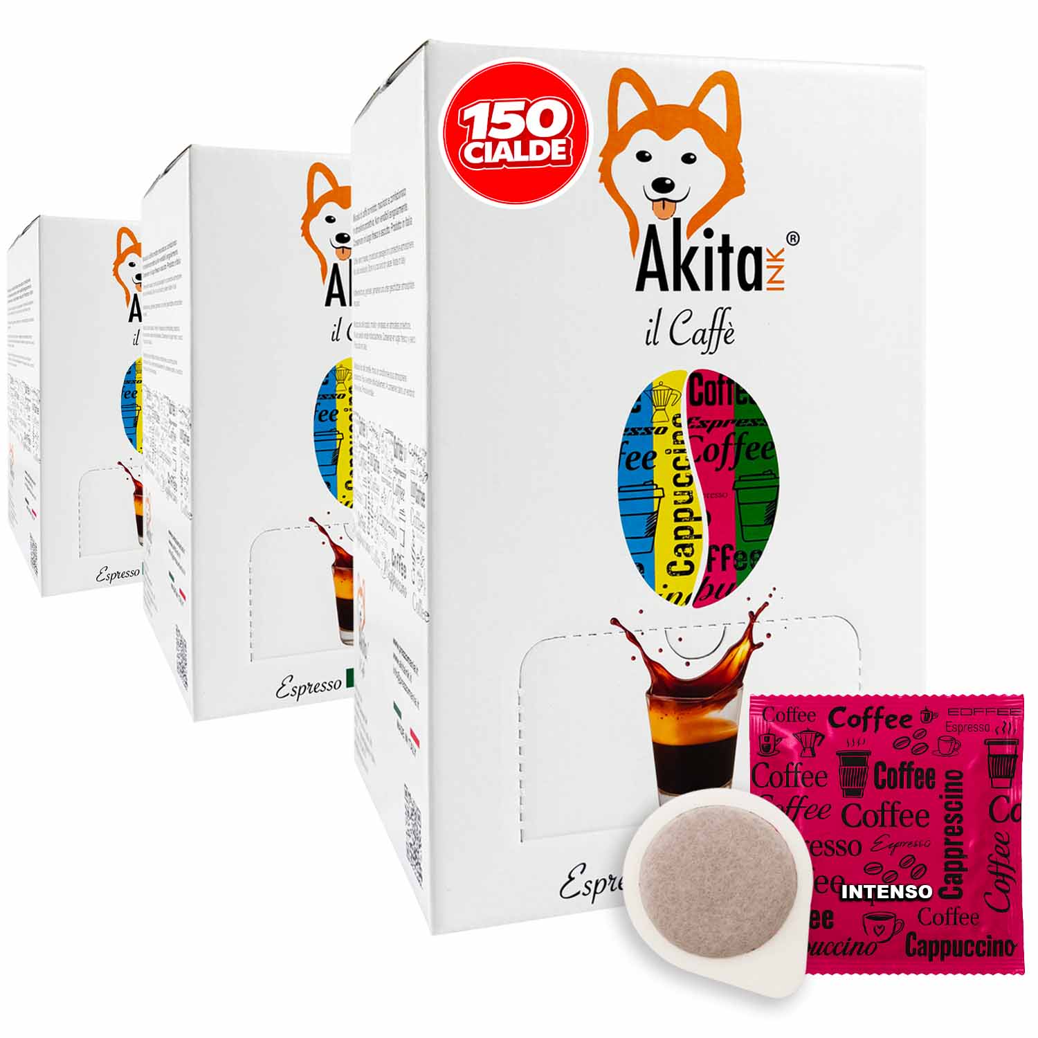 Caffe' Akitaink Cialda Miscela Intenso - 150 Cialde Ese foto 2