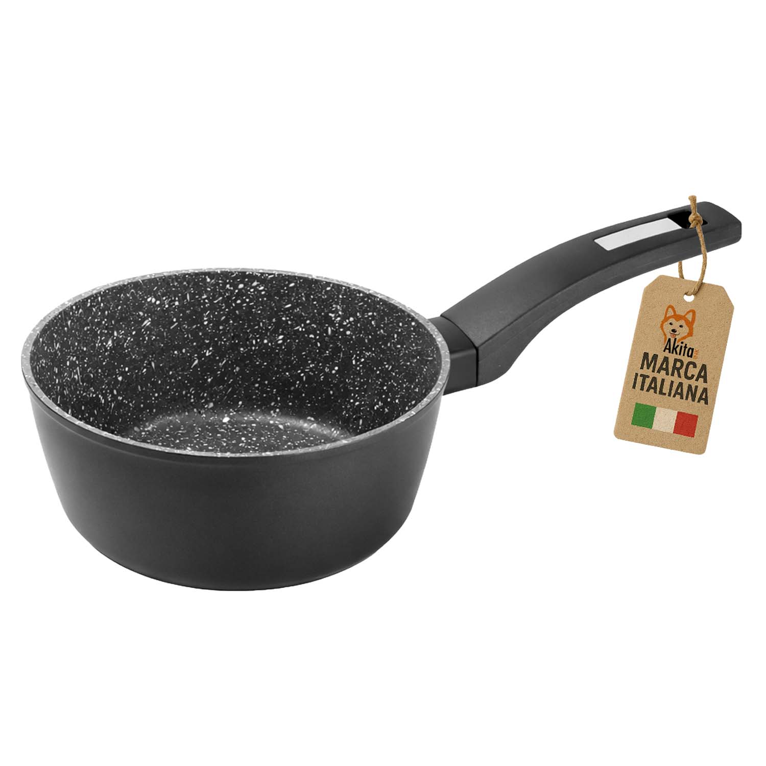 Casseruola antiaderente 16 cm induzione manico