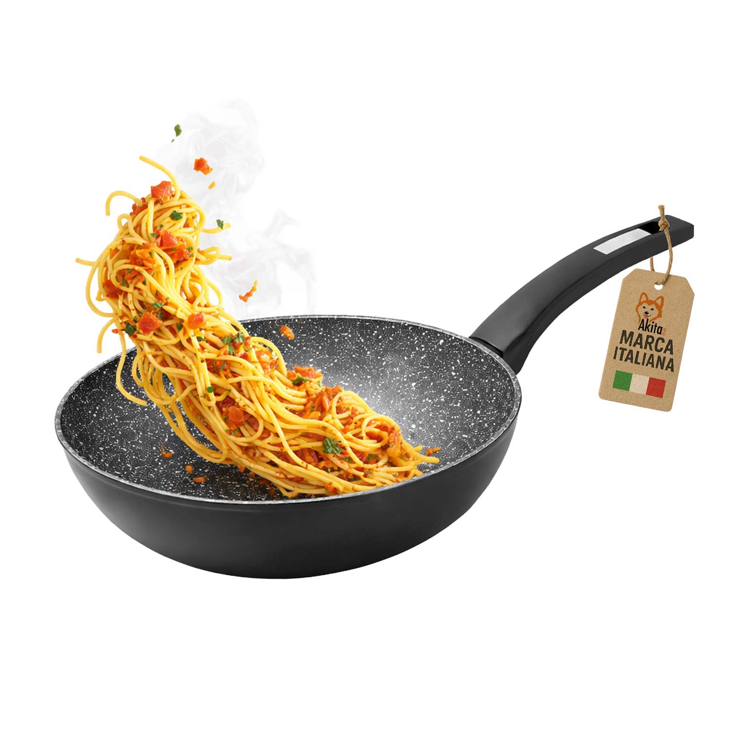Wok black 28 cm induzione antiaderente