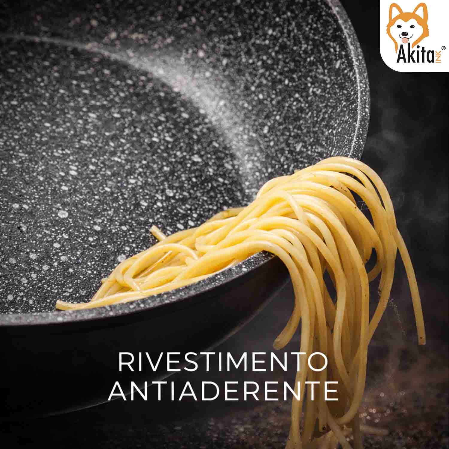 Wok Black 28 cm Induzione Antiaderente foto 6