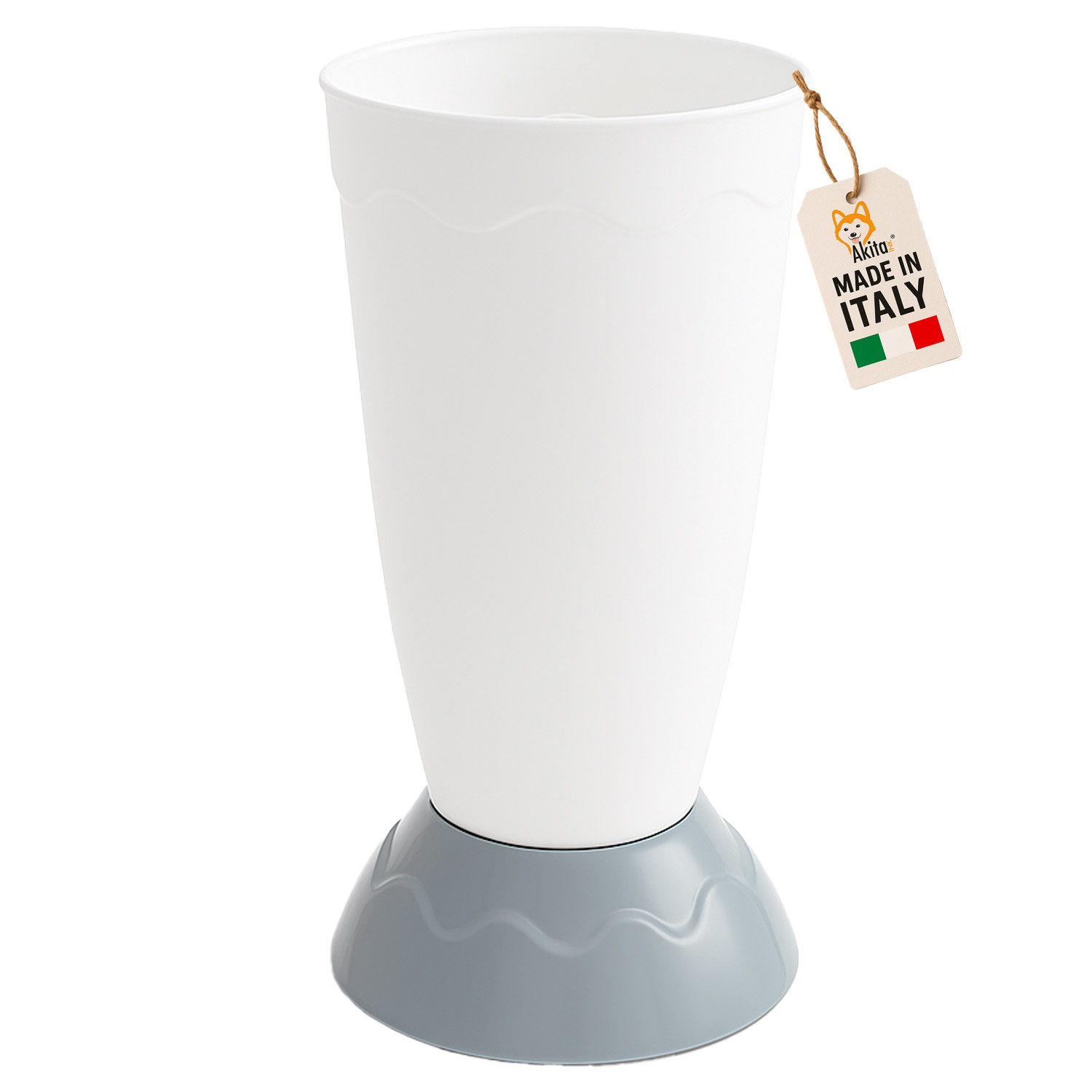 Portaombrelli vulcano design moderno 50cm bianco
