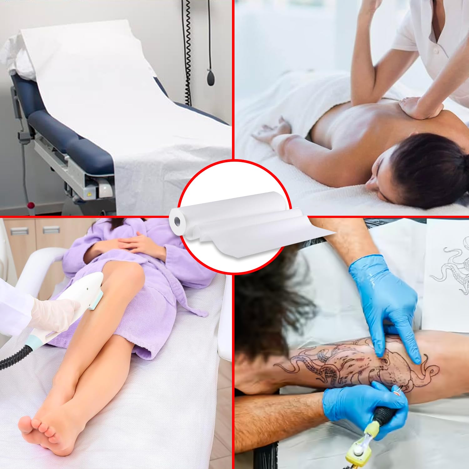 Rotolo Carta Lettino - Per Estetiste, Massaggi e Ambulatori foto 5