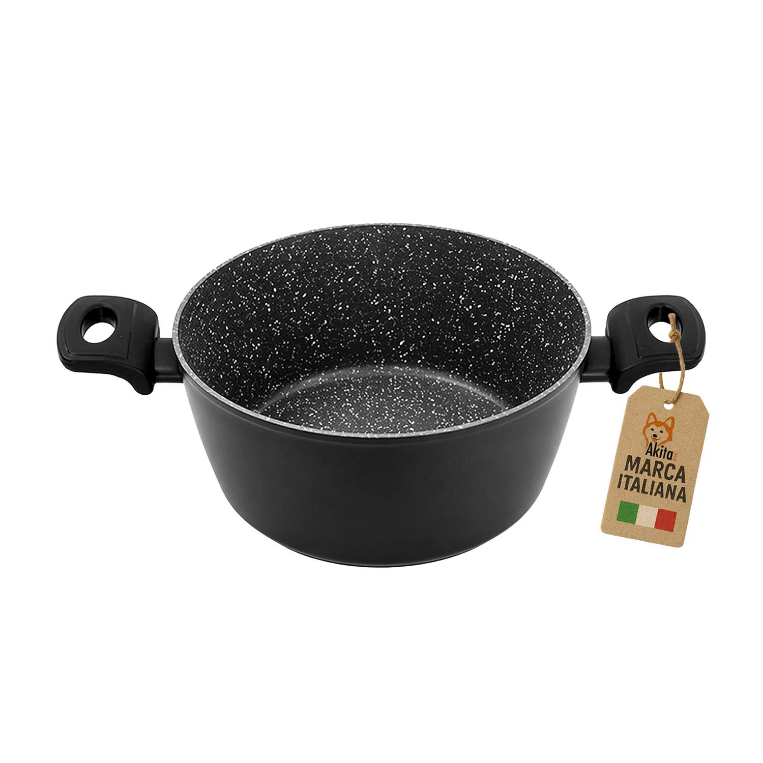 Casseruola Antiaderente 20 cm Induzione 2 Manici