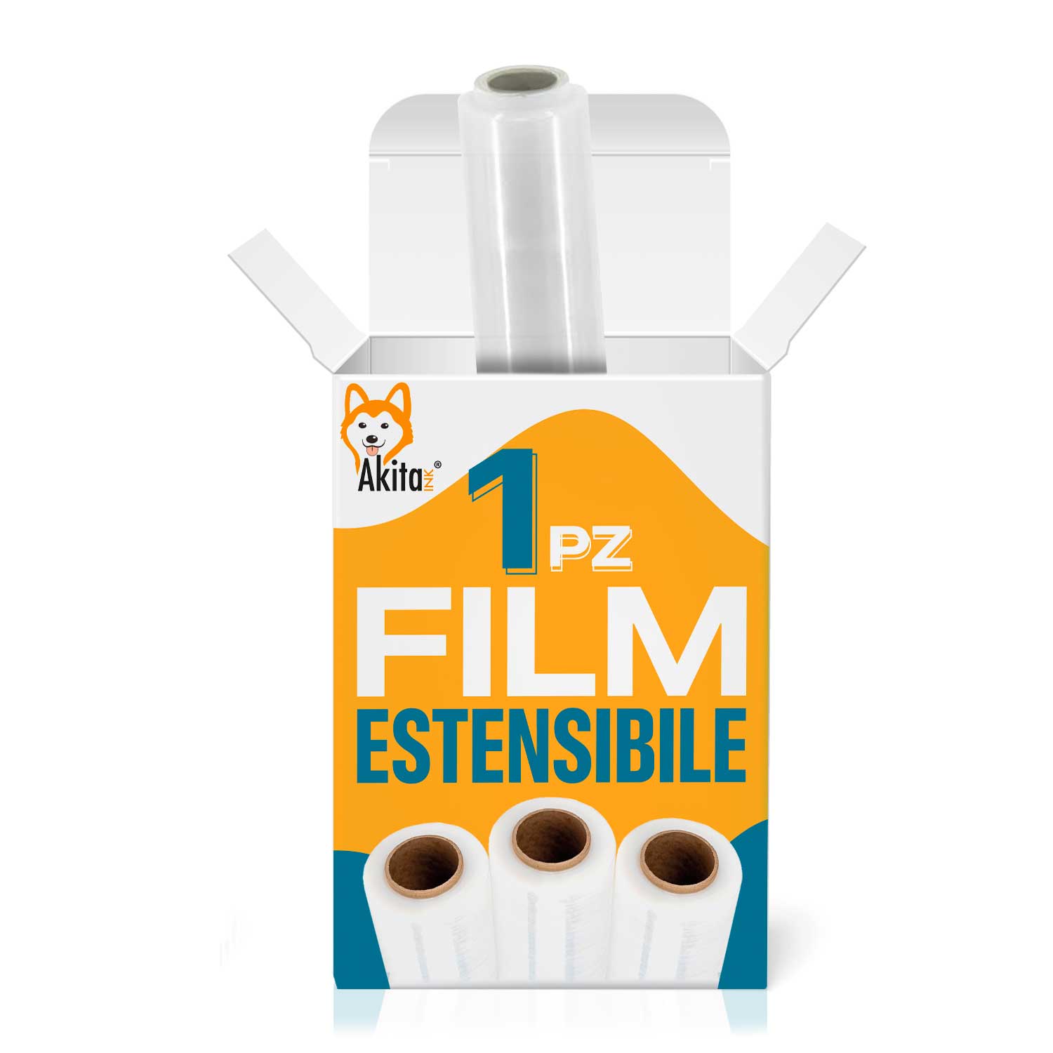 1 pz film estensibile trasparente multiuso per spedizioni e traslochi 2,4 kg