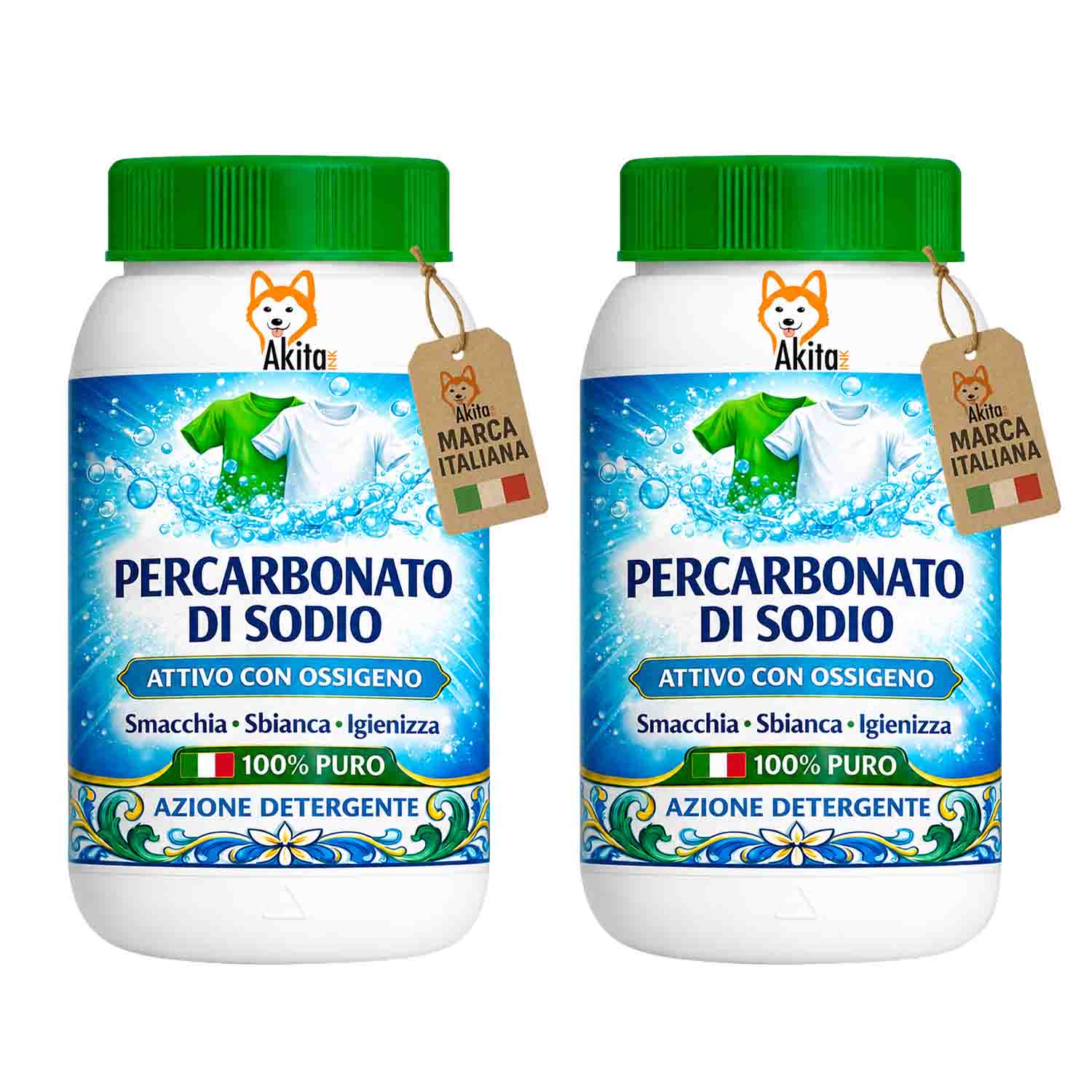 Akitaink Percarbonato di Sodio 2kg - Ecologico e Sbiancante foto 2