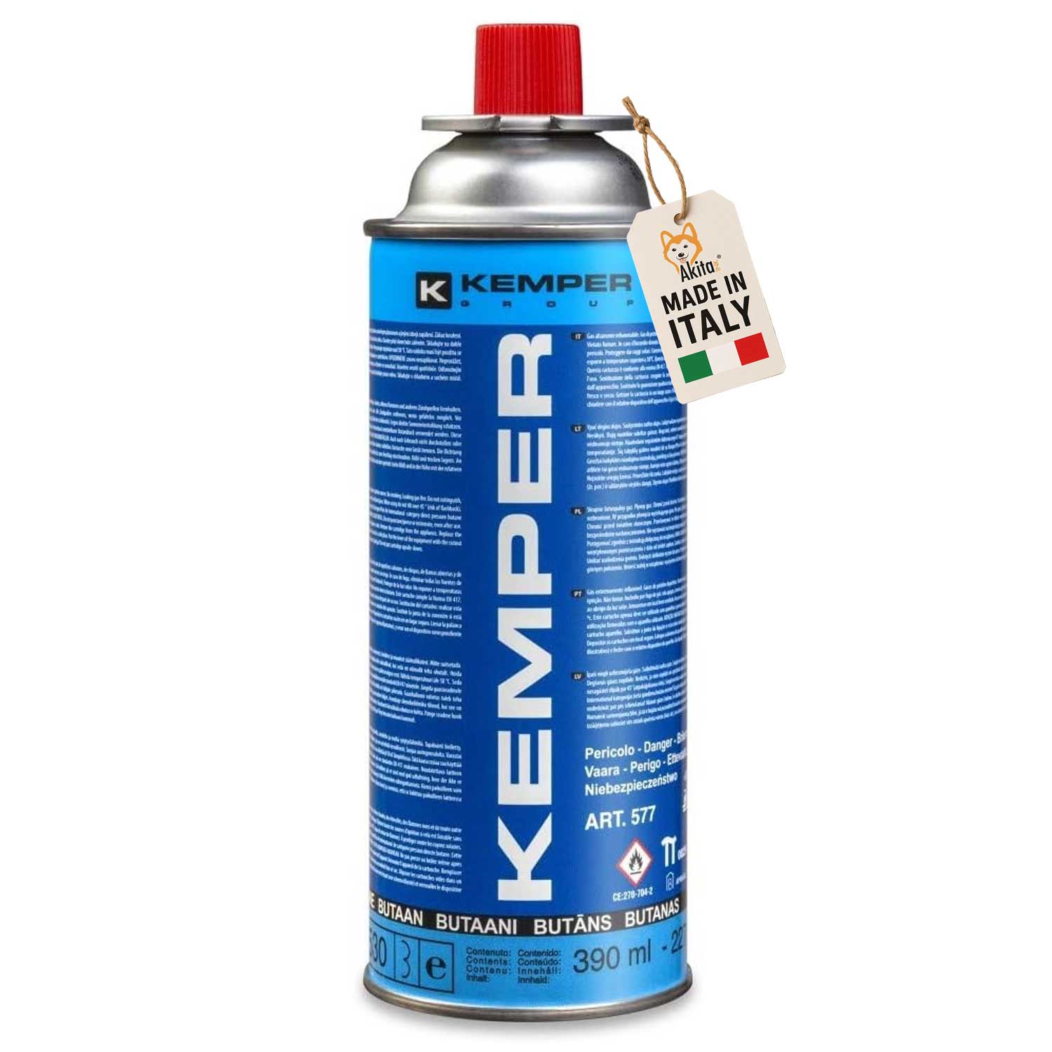 Kemper ricarica butano 220 g per fornello da campeggio a gas foto 2