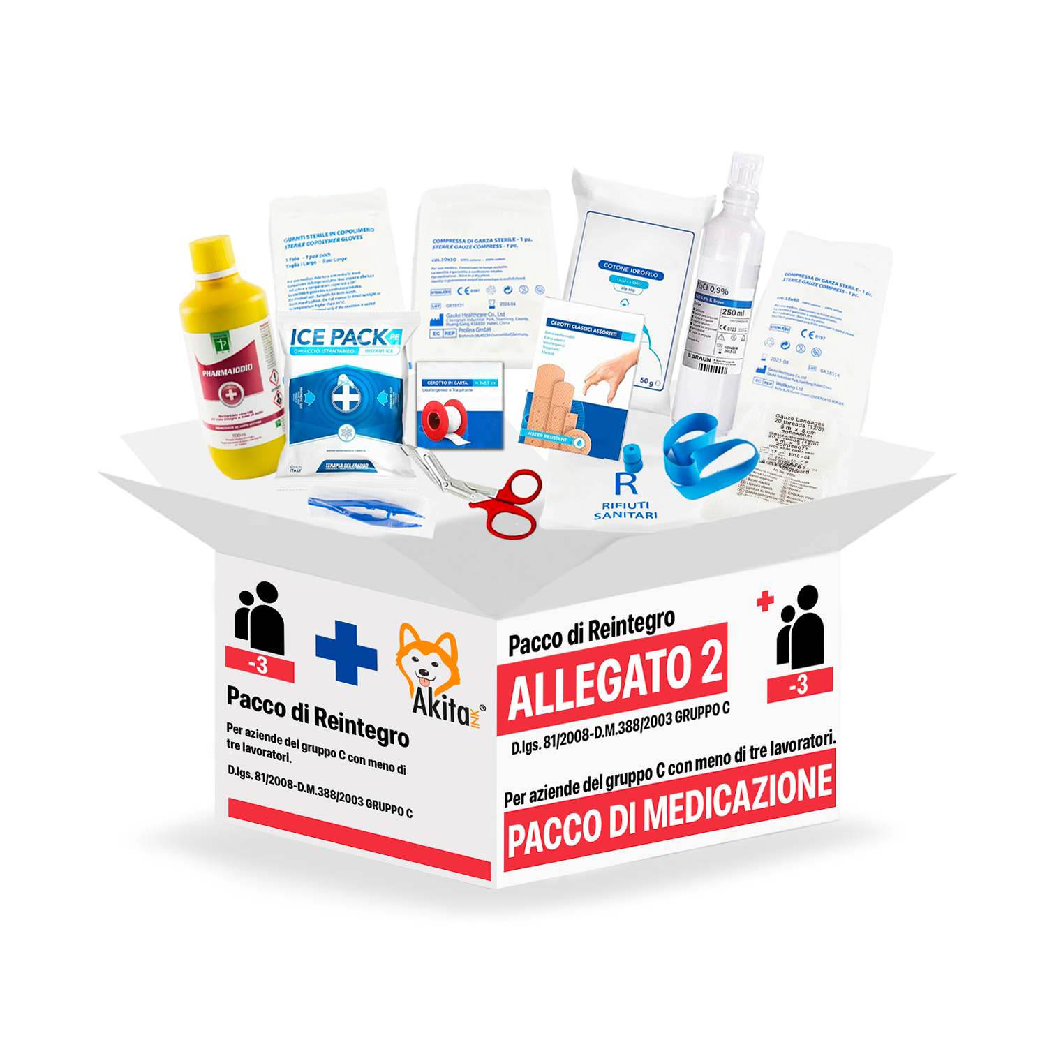 Reintegro cassette pronto soccorso allegato 2 per aziende sotto 3 dipendenti