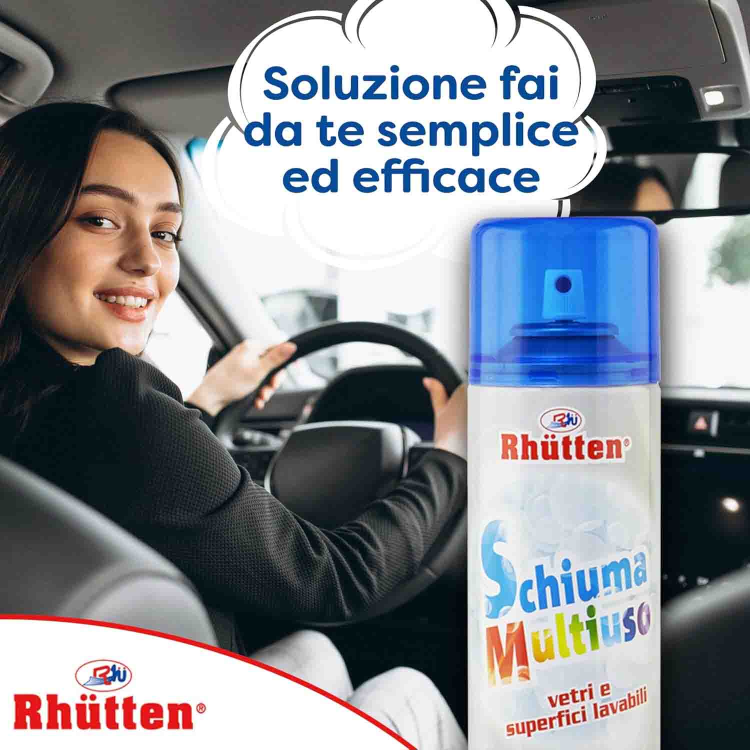 Rhutten Schiuma Multiuso Igienizzante 400 ml Ammoniaca foto 6