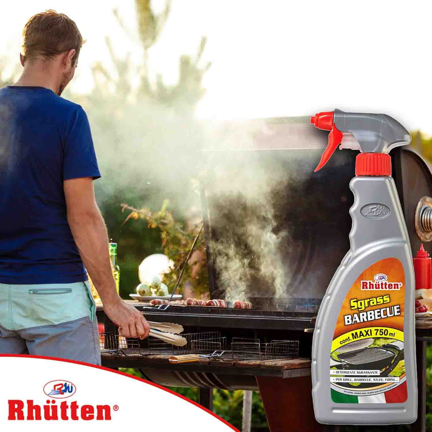 Rhutten Sgrassatore Barbecue Schiuma Attiva 750 ml foto 5