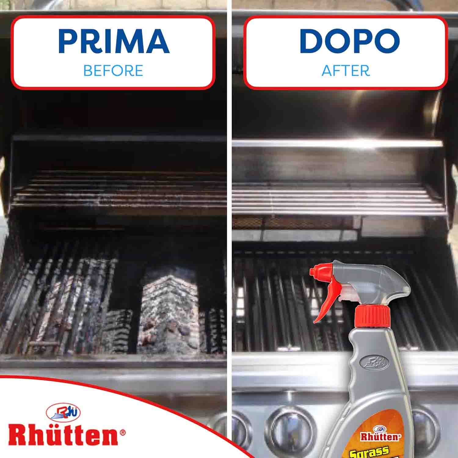 Rhutten Sgrassatore Barbecue Schiuma Attiva 750 ml foto 6