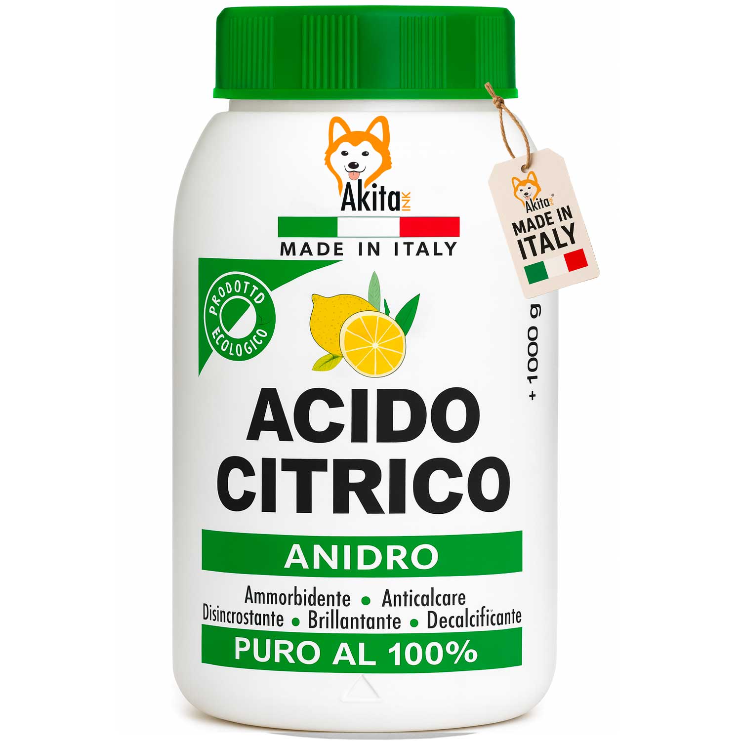 Acido citrico naturale 1kg - anticalcare ecologico multiuso