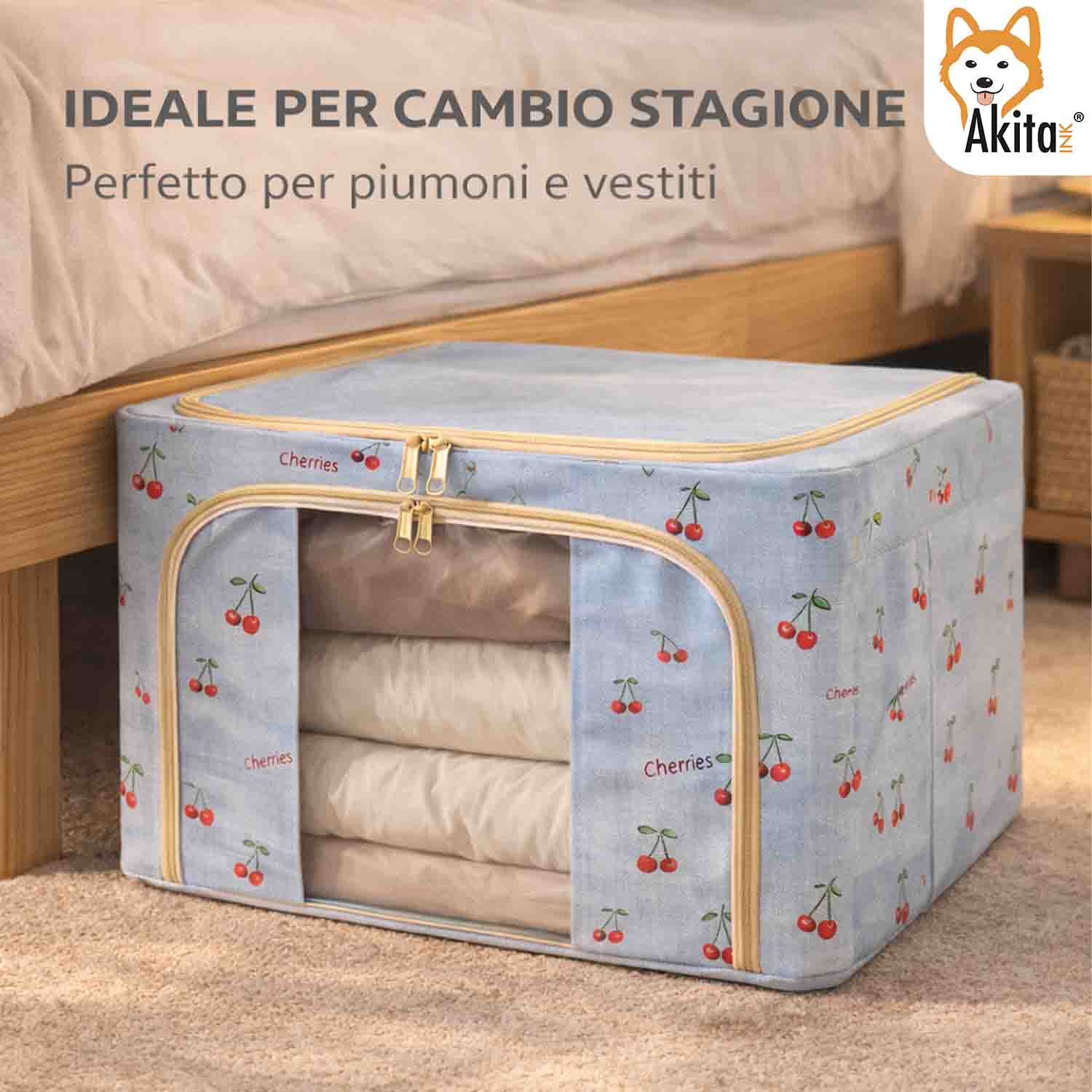 Set 2 Contenitori Armadio Salvaspazio 62x42x35 cm foto 6