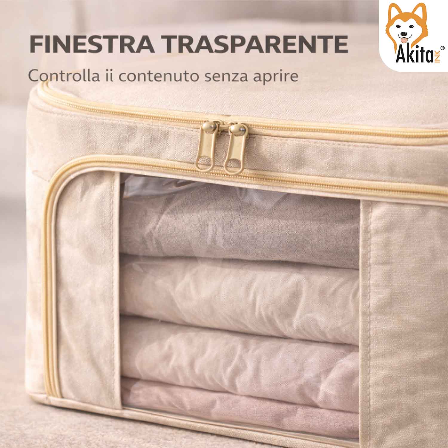 Set 2 Contenitori Armadio Salvaspazio 62x42x35 cm foto 4