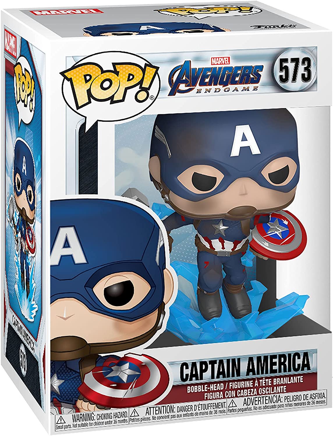 FUNKO POP CAPT A WITH BROKENSHIELD  e  MJOLNIR (45137) - AVENGERS - MARVEL foto 3