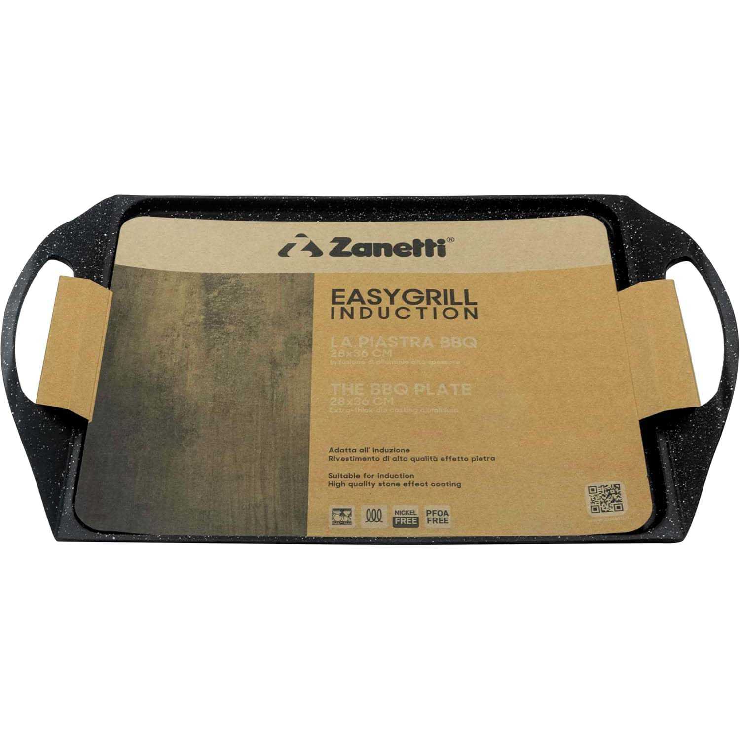 Piastra BBQ 28x36 cm Effetto Pietra Induzione foto 5