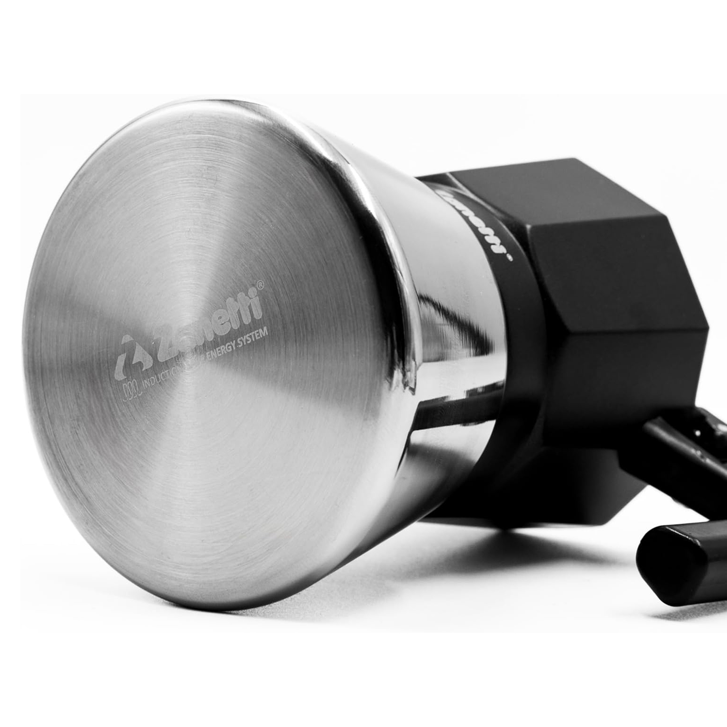 Moka Zanetti 3 Tazze Induzione in Acciaio Inox Nero foto 5