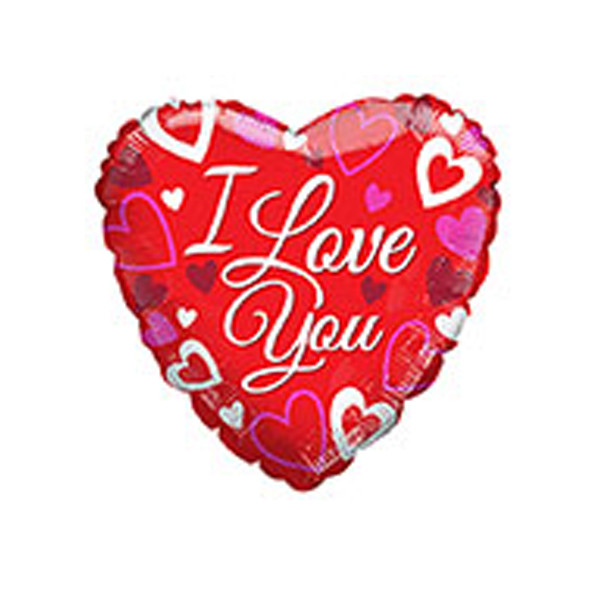 Palloncino a cuore rosso con testo I Love You 18 foto 2