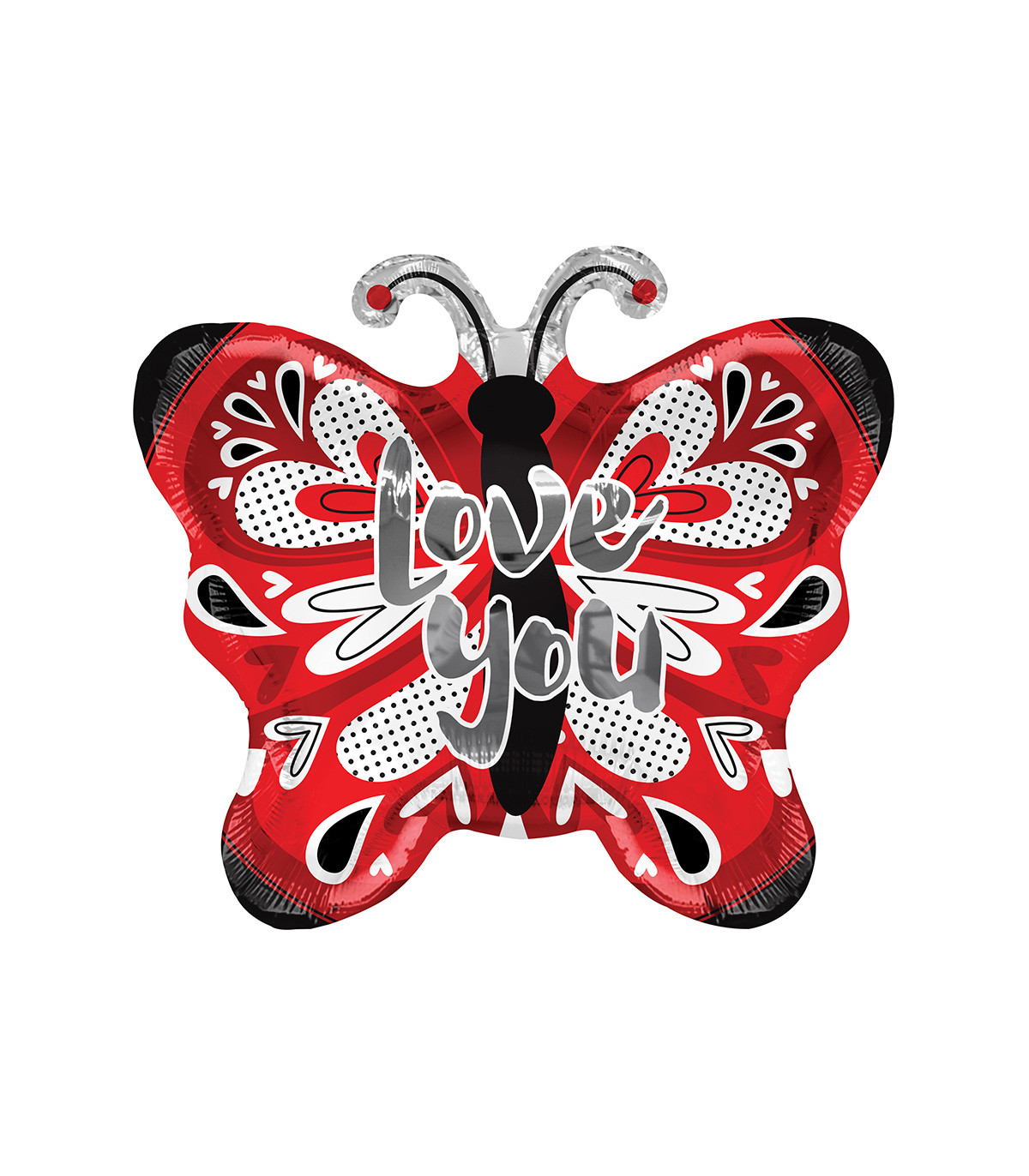 Palloncino a forma di farfalla con testo I Love You 18 foto 2
