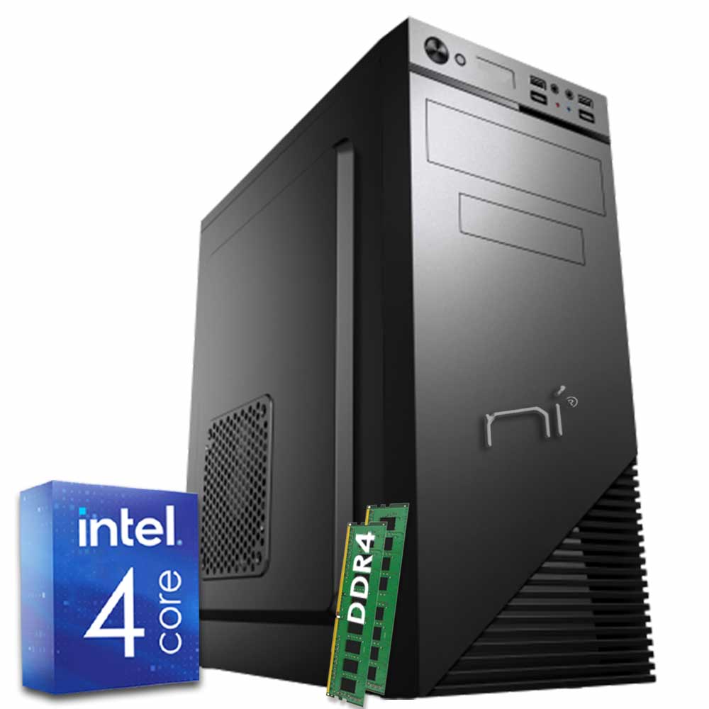 Pc assemblato Windows 10 Intel quad core 16gb ram DDR4 hard disk 1tb WiFi HDMI foto 2