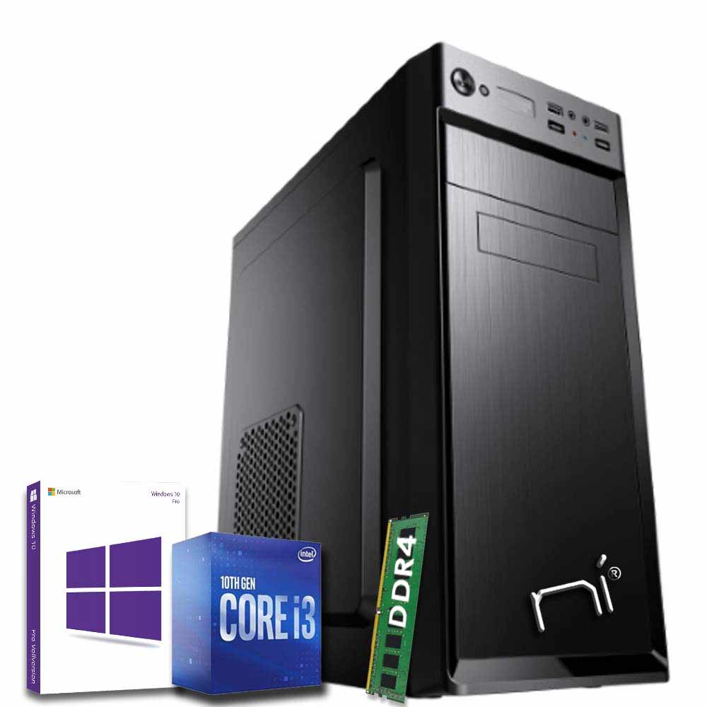 Pc Desktop Windows 10 con licenza Intel i3 10100 8gb ram hard disk 1TB WiFi HDMI foto 2