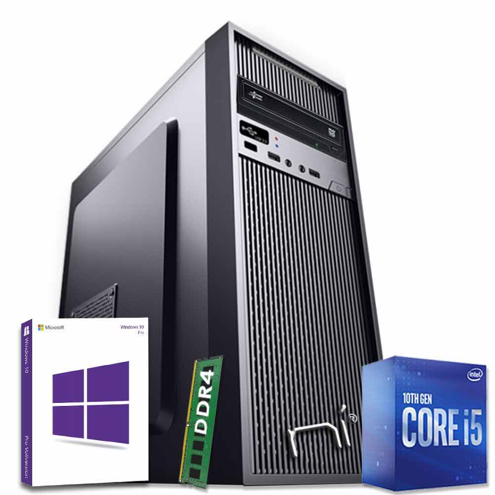 Pc fisso Windows 10 con licenza Intel i5-10400 hexa-core 8gb ram hard disk 1TB foto 2