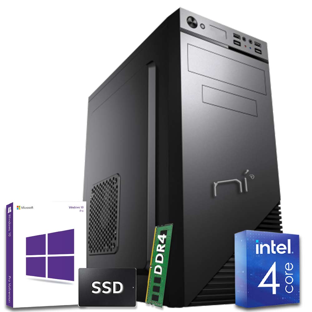 Pc fisso Windows 10 con licenza Intel quad core 8gb ram DDR4 ssd 120gb WiFi foto 2