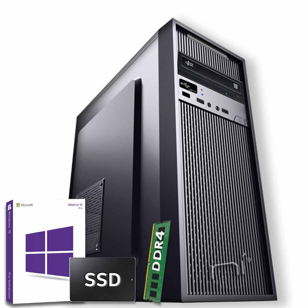 Pc fisso Windows 10 con licenza Intel quad core 8gb ram DDR4 ssd 240gb WiFi HDMI foto 2