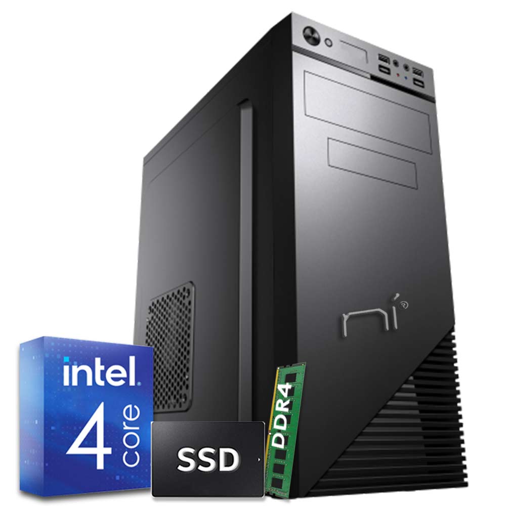 Pc fisso Windows 10 Intel quad core 8gb ram DDR4 ssd 240gb WiFi HDMI foto 2