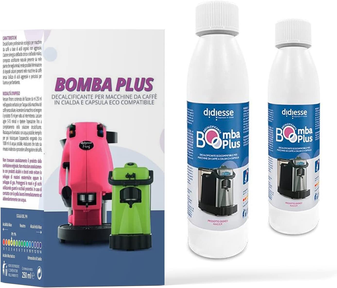 Kit 2 Decalcificante bomba plus per macchine da caffè da 250 ml foto 2