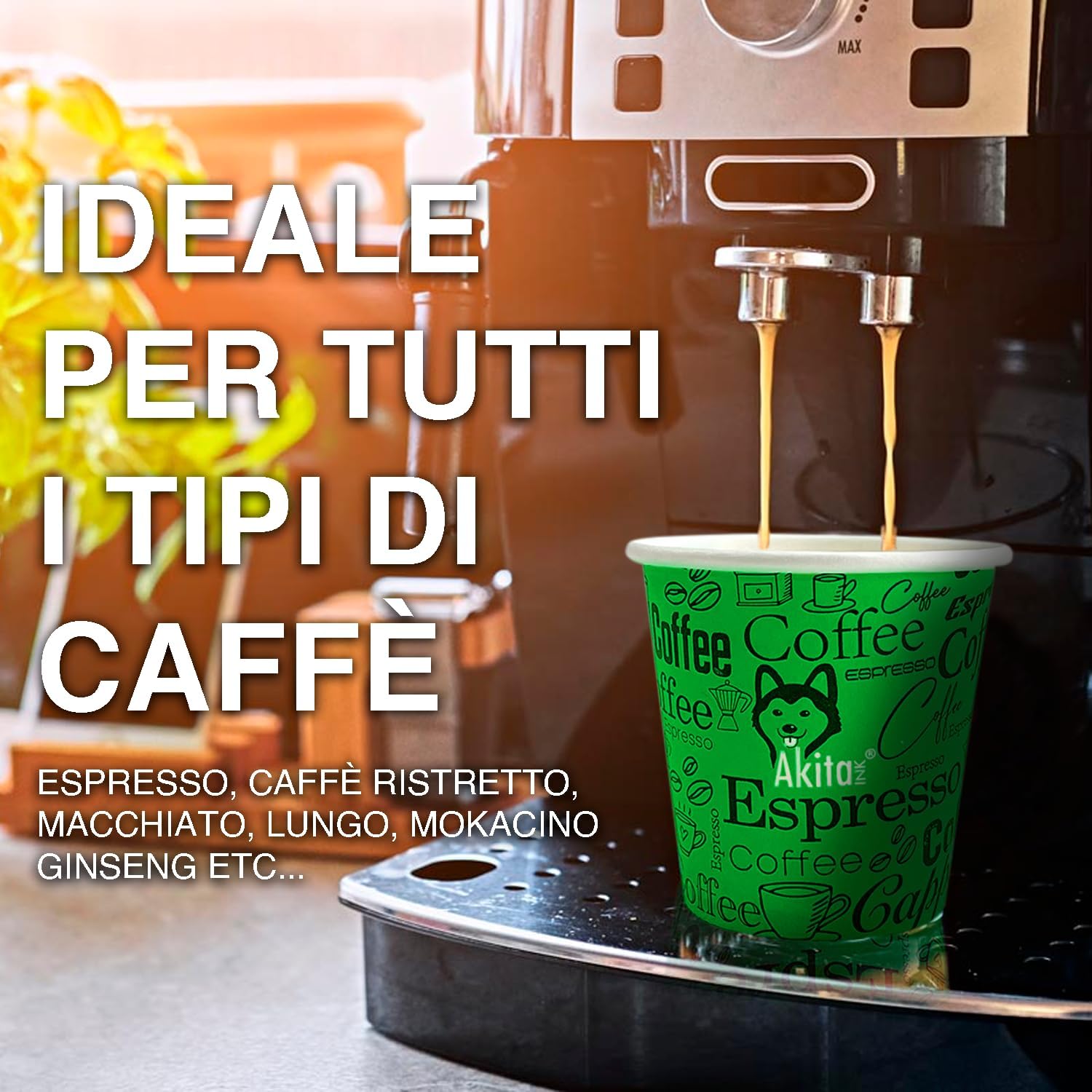 Bicchierini Caffè Carta 75ml con Palette Legno 200pz foto 6