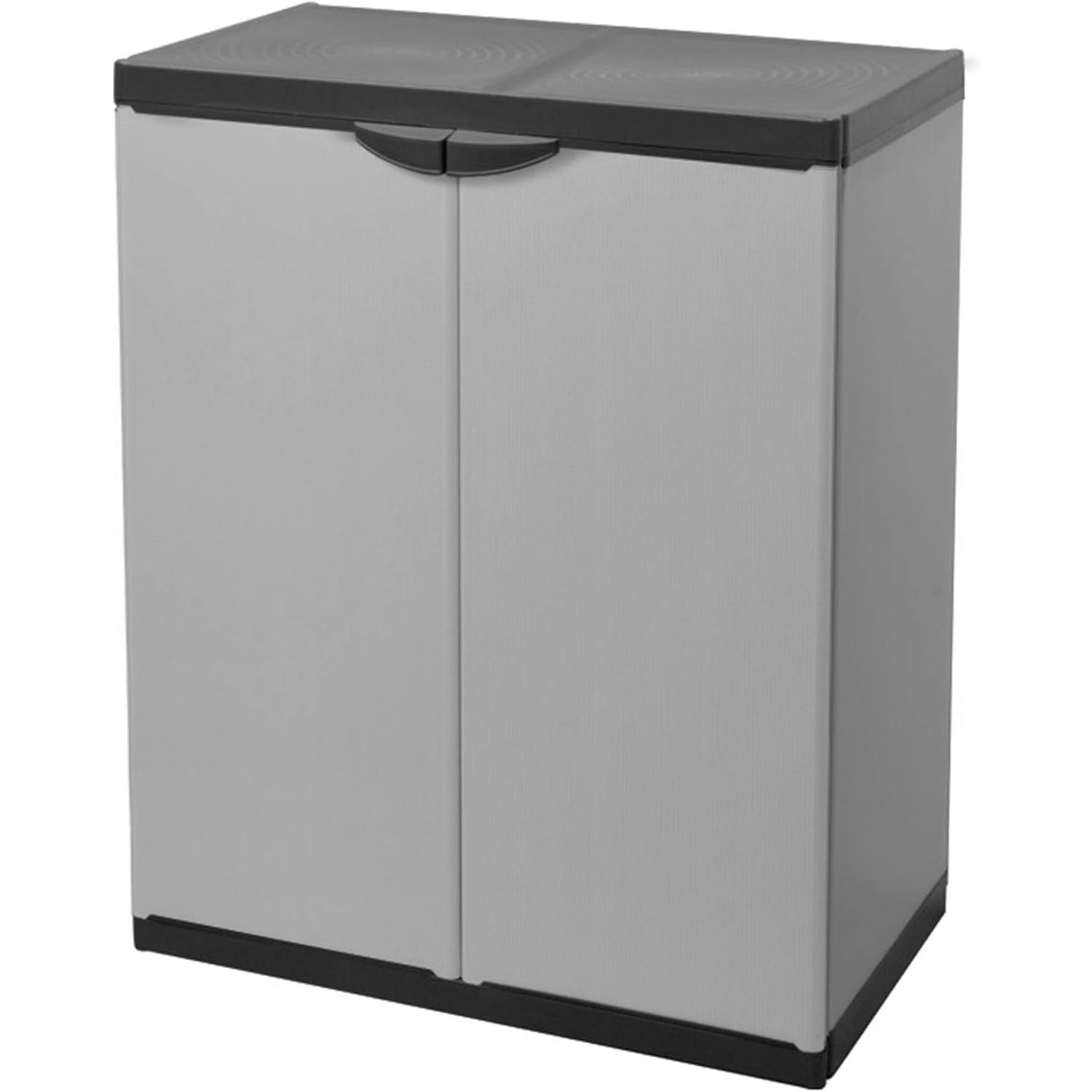 Mongardi Armadio Basso 2 Ante PVC Grigio 68x39,5x85 cm foto 2