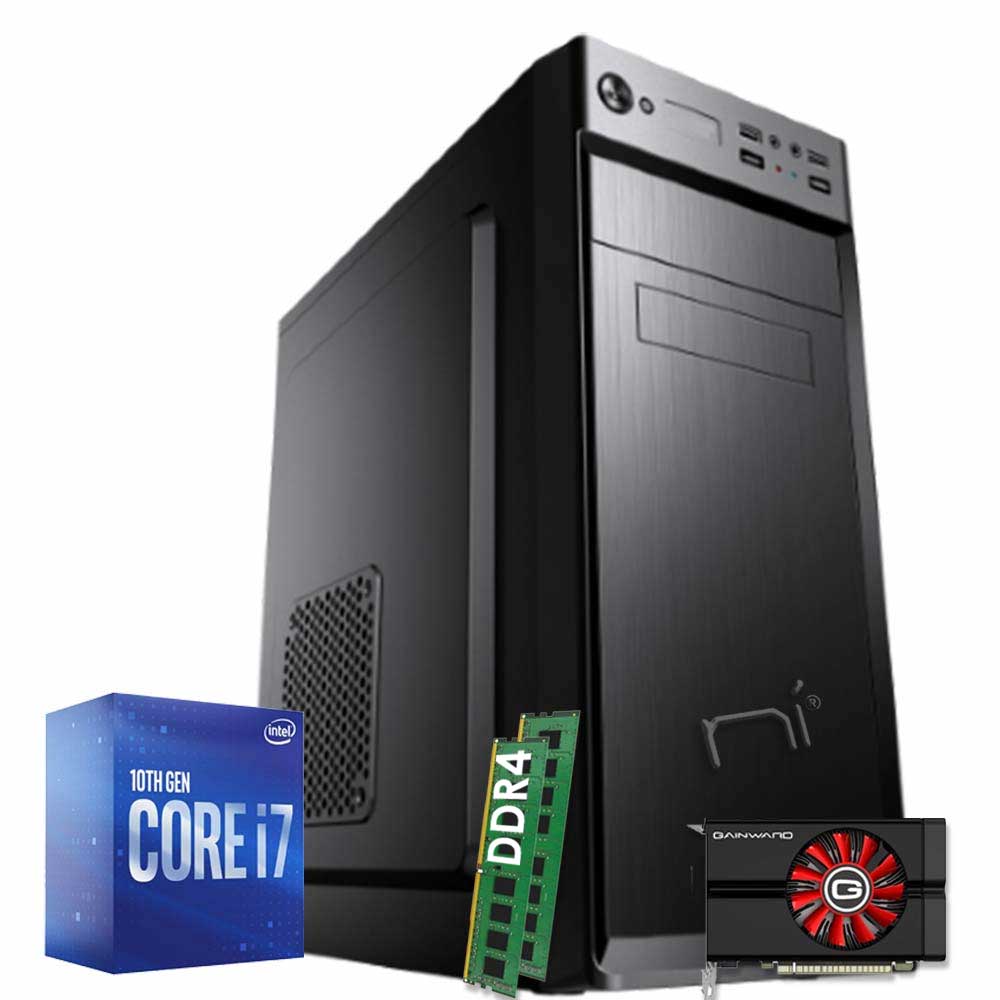 Pc gaming desktop intel I7 10700 ram 16GB hdd 1tb ssd 240gb nvidia gtx 1050 4gb foto 2
