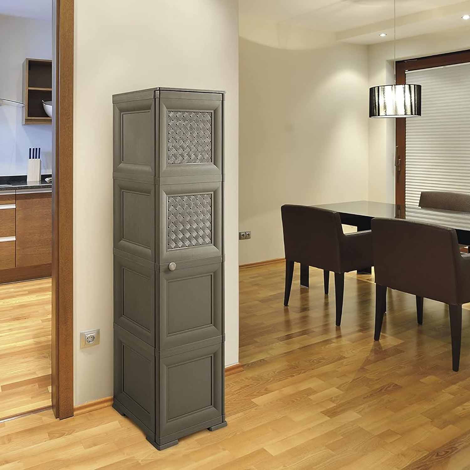 Colonnina Mobile Tontarelli 4 Vani con Ante Wenge' foto 5