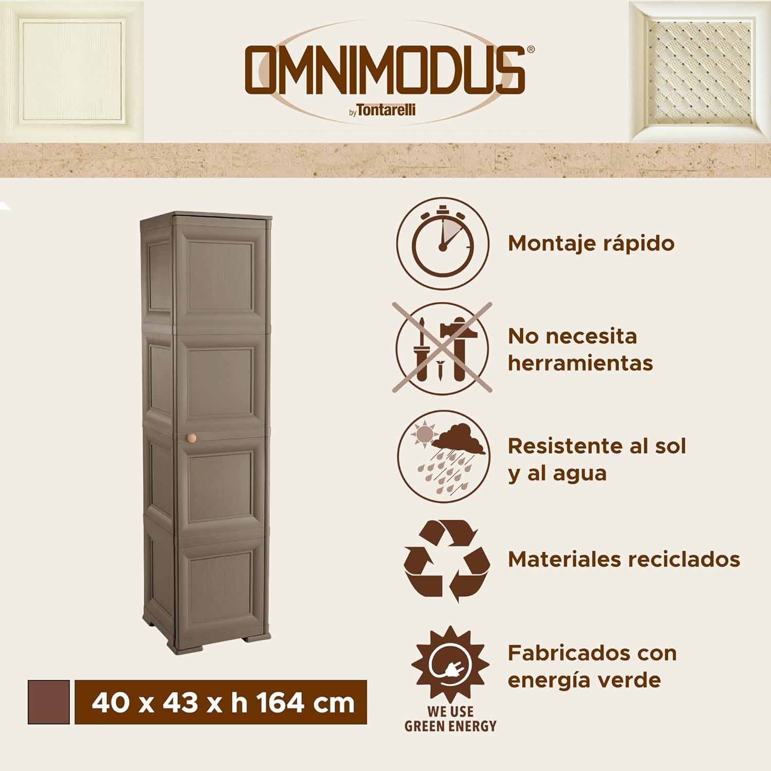 Colonnina Mobile Tontarelli 4 Vani con Ante Wenge' foto 6