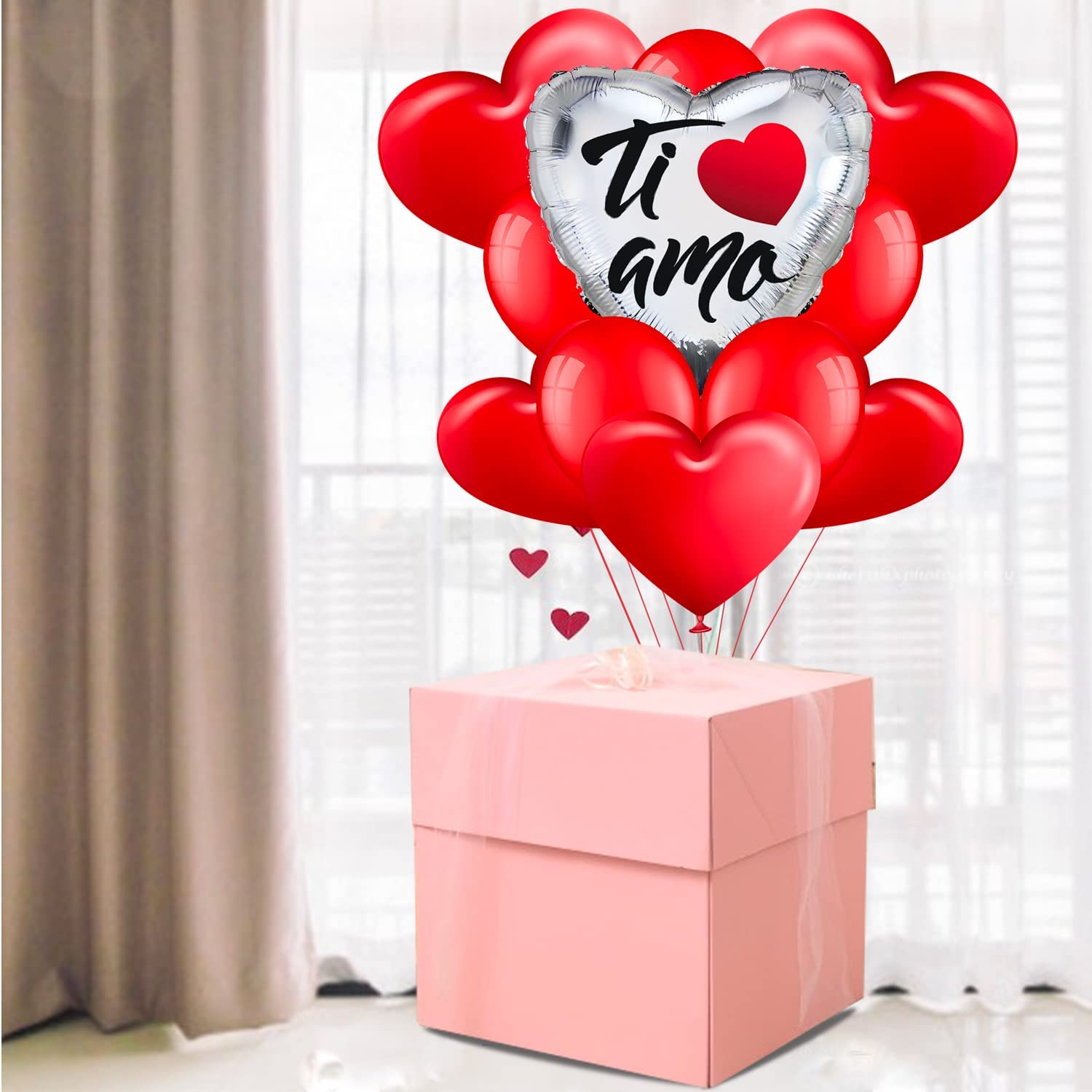 Palloncino a cuore con ali e testo I Love You 18 foto 5