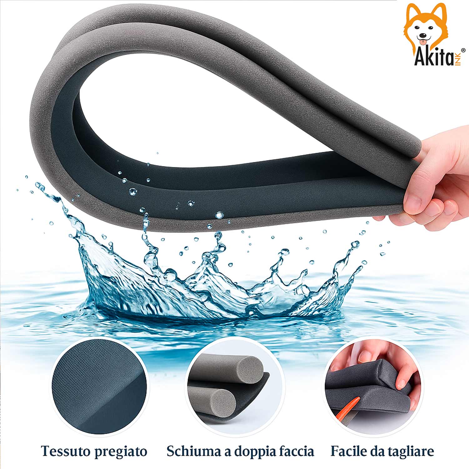 Paraspifferi Sottoporta 95cm - Set 2 Pezzi Isolanti foto 5