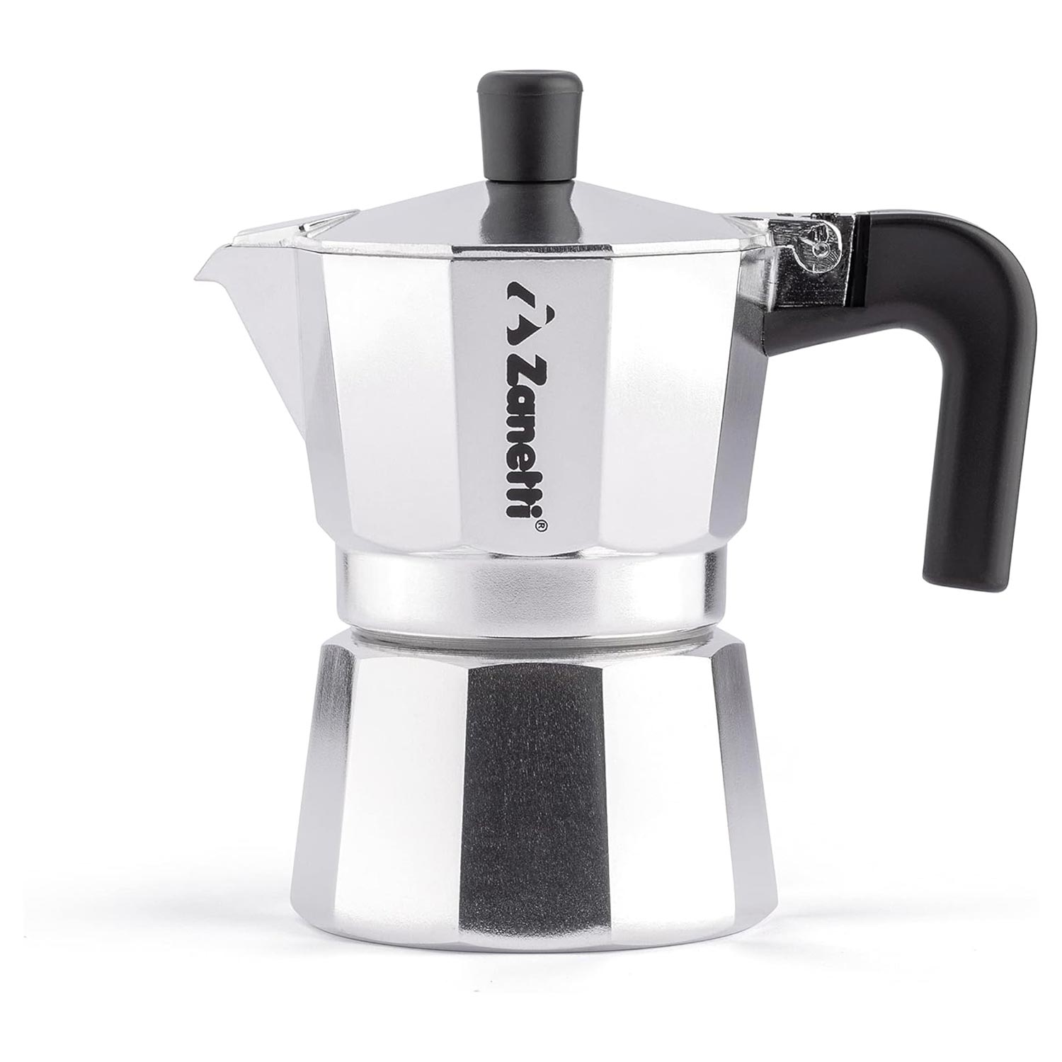 Zanetti mama caffettiera moka 3 tazze alluminio anti goccia