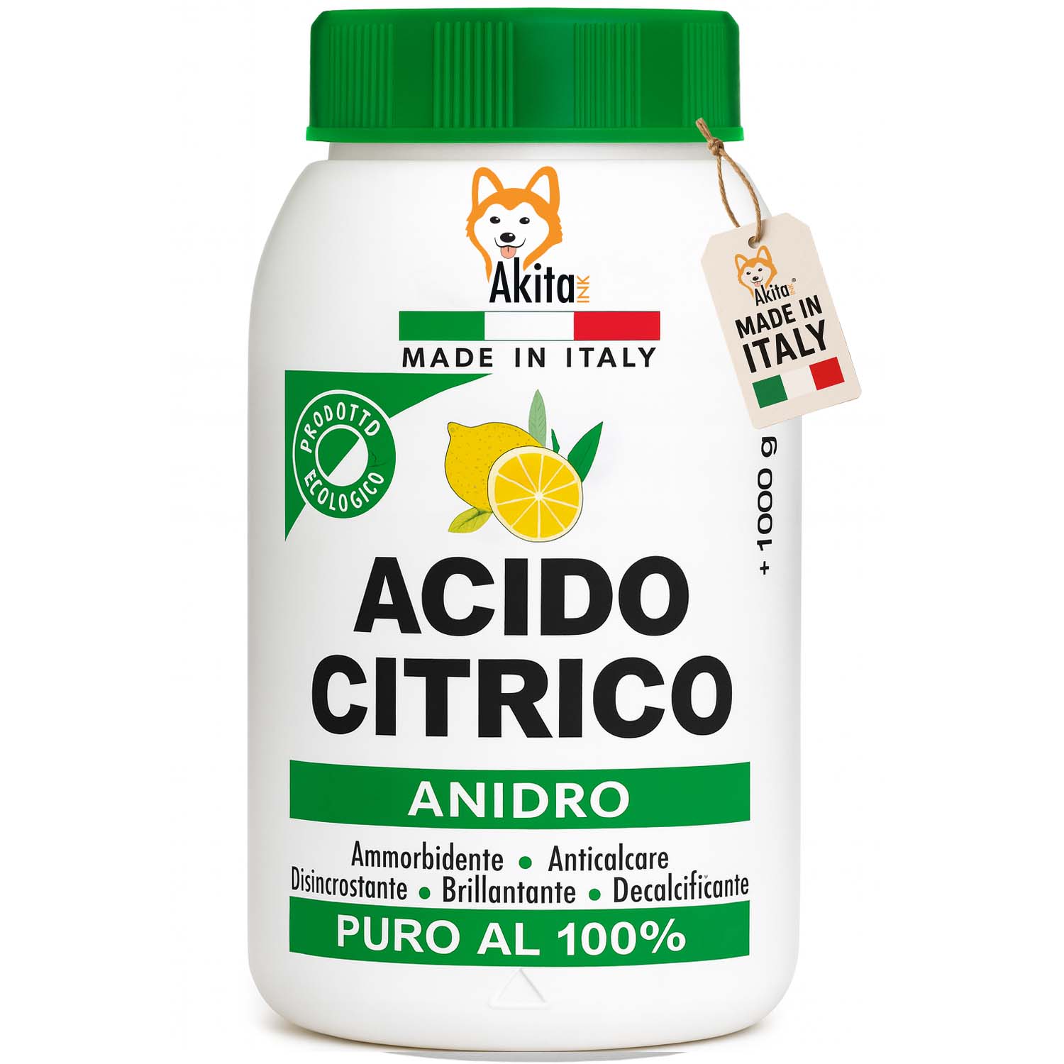 Acido citrico naturale 1kg - anticalcare ecologico multiuso
