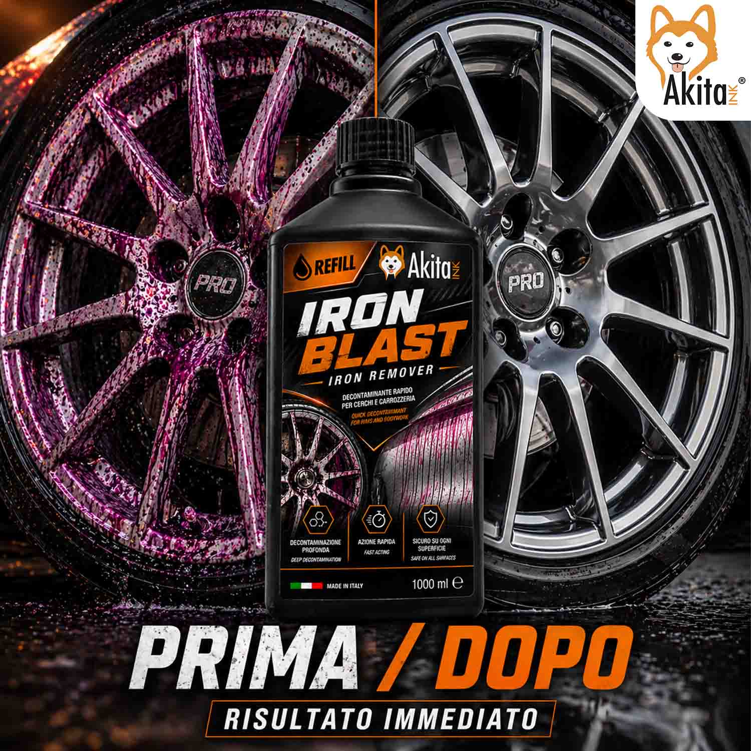 Iron Blast 1000 ml Decontaminante Cerchi e Carrozzeria foto 3