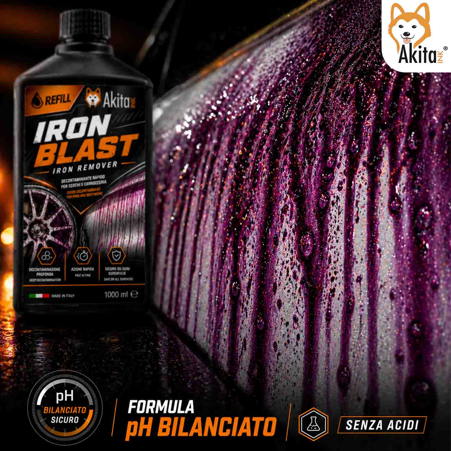 Iron Blast 1000 ml Decontaminante Cerchi e Carrozzeria foto 5