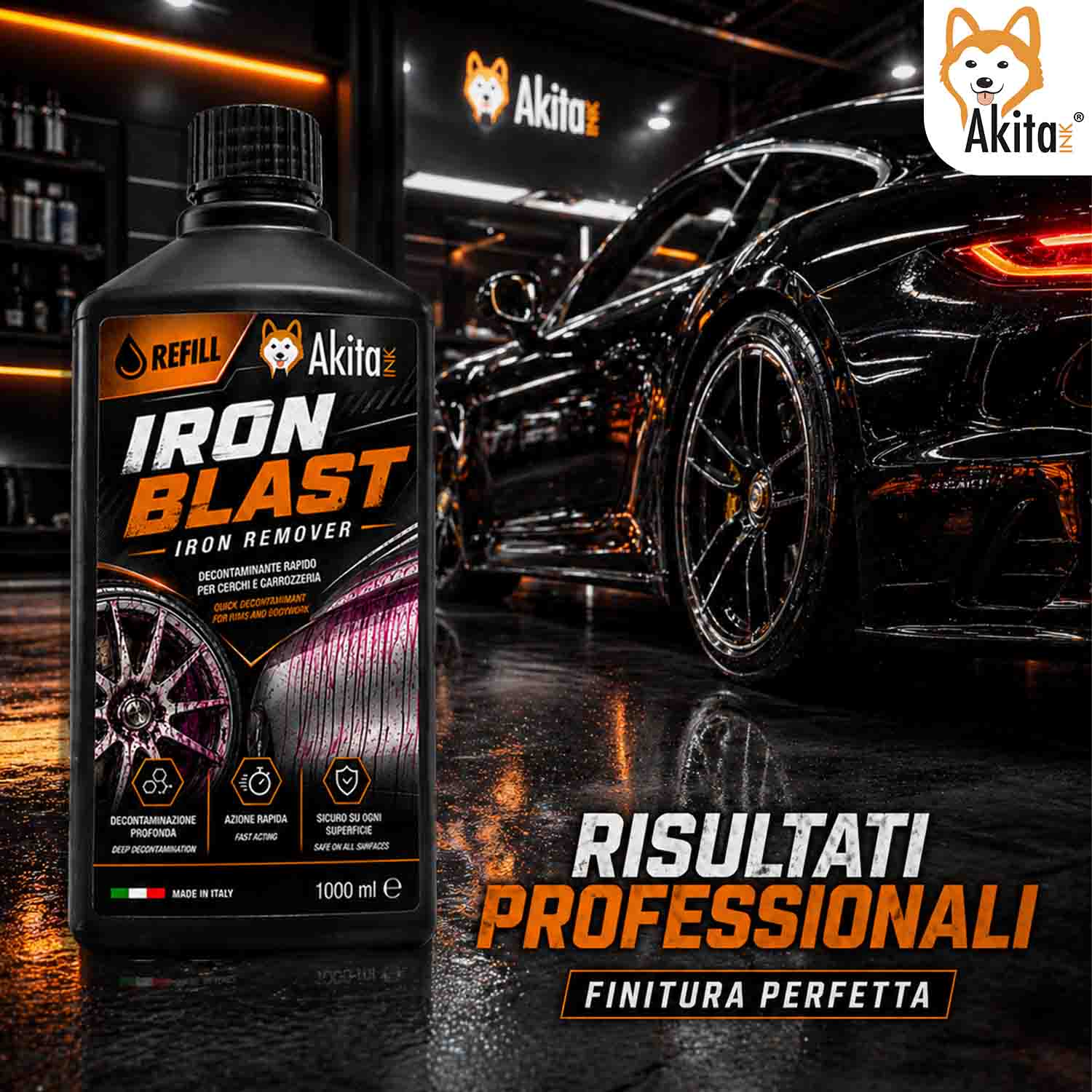 Iron Blast 1000 ml Decontaminante Cerchi e Carrozzeria foto 6