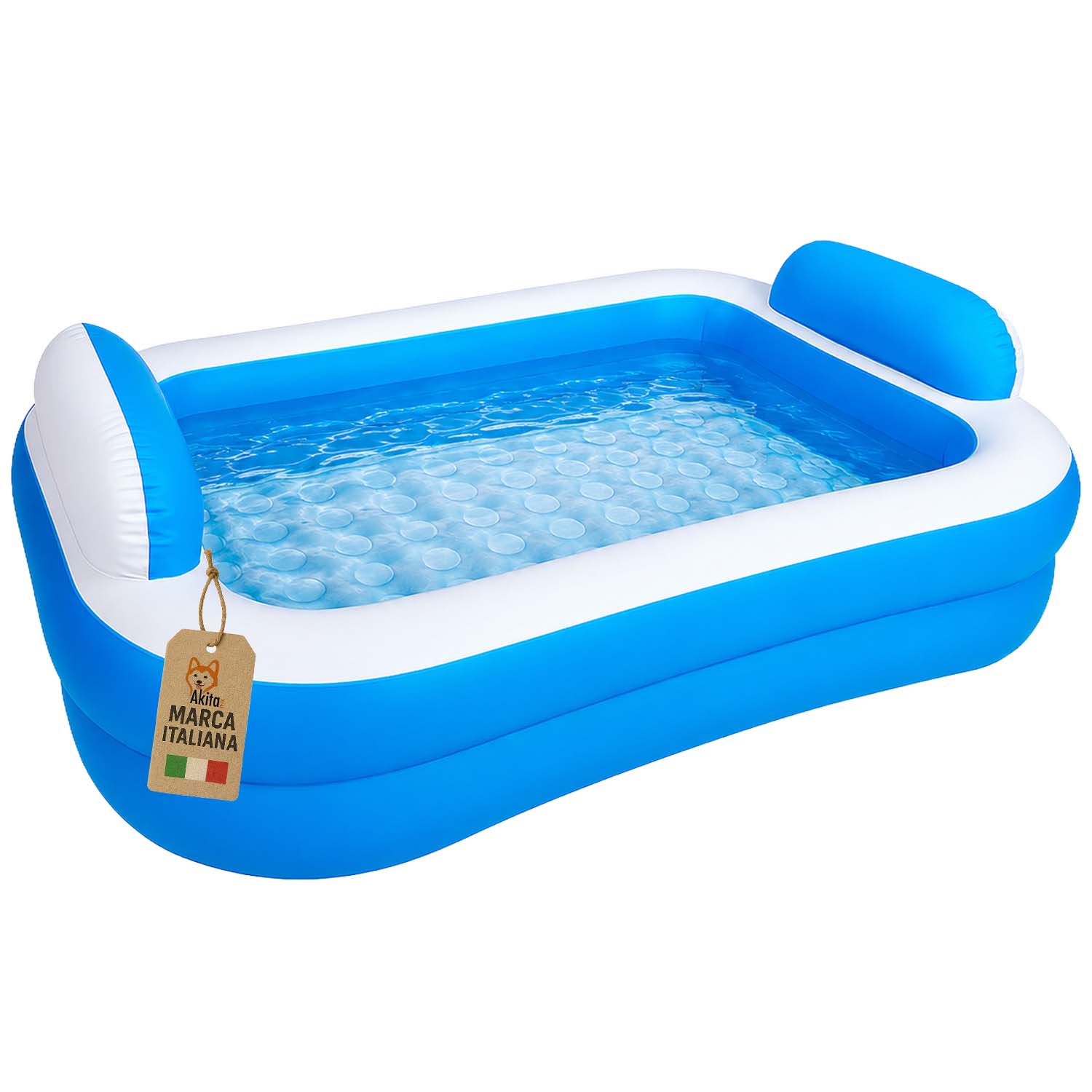 Piscina gonfiabile grande 200x150 con cuscini soft