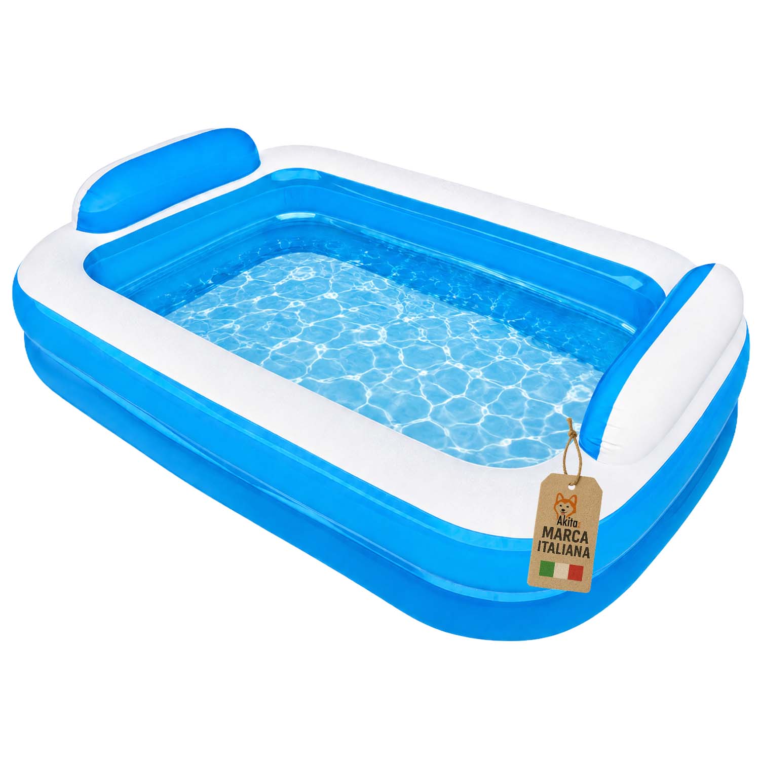 Piscina gonfiabile 200x150 cm con cuscini 3