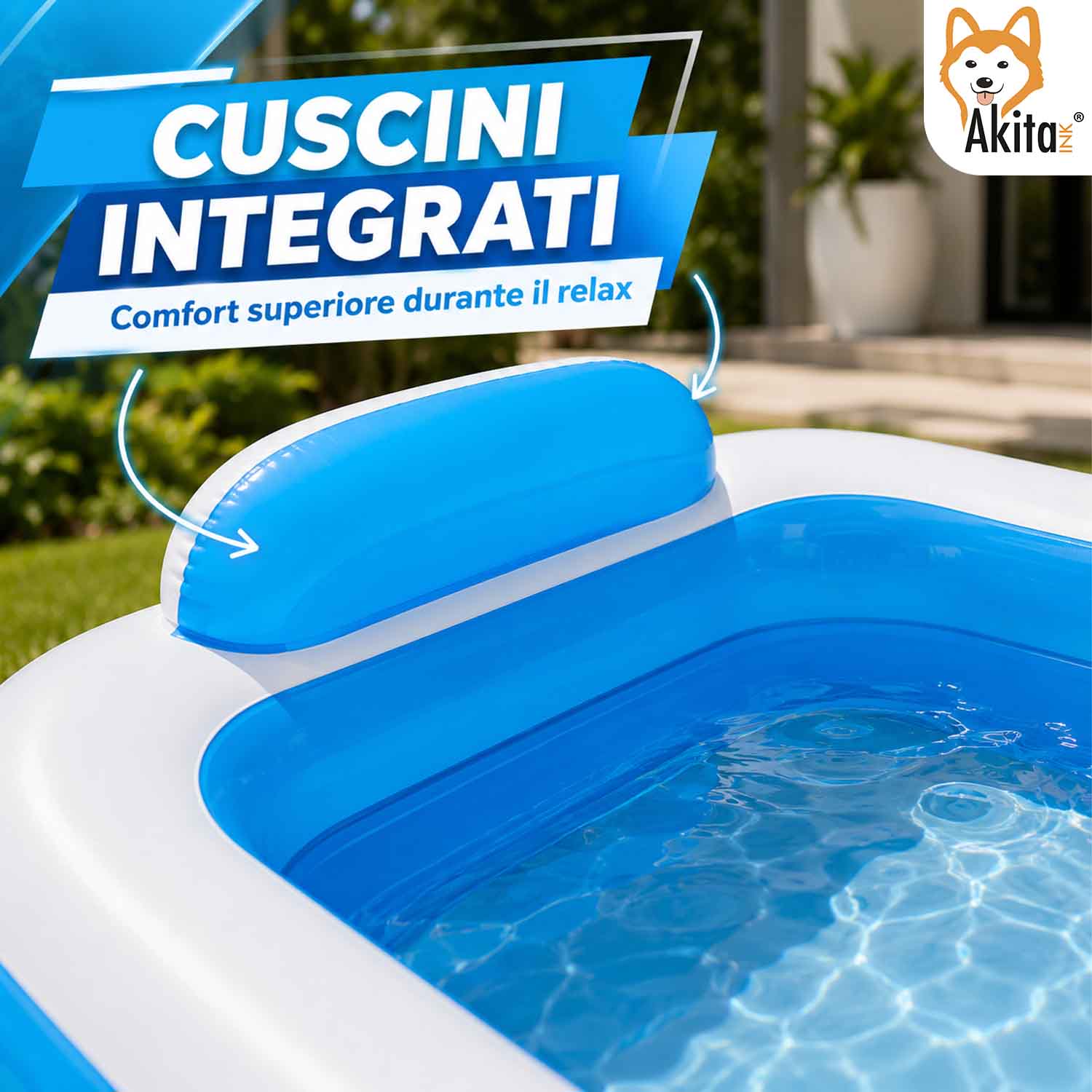 Piscina Gonfiabile 200x150 cm con Cuscini 3 foto 3