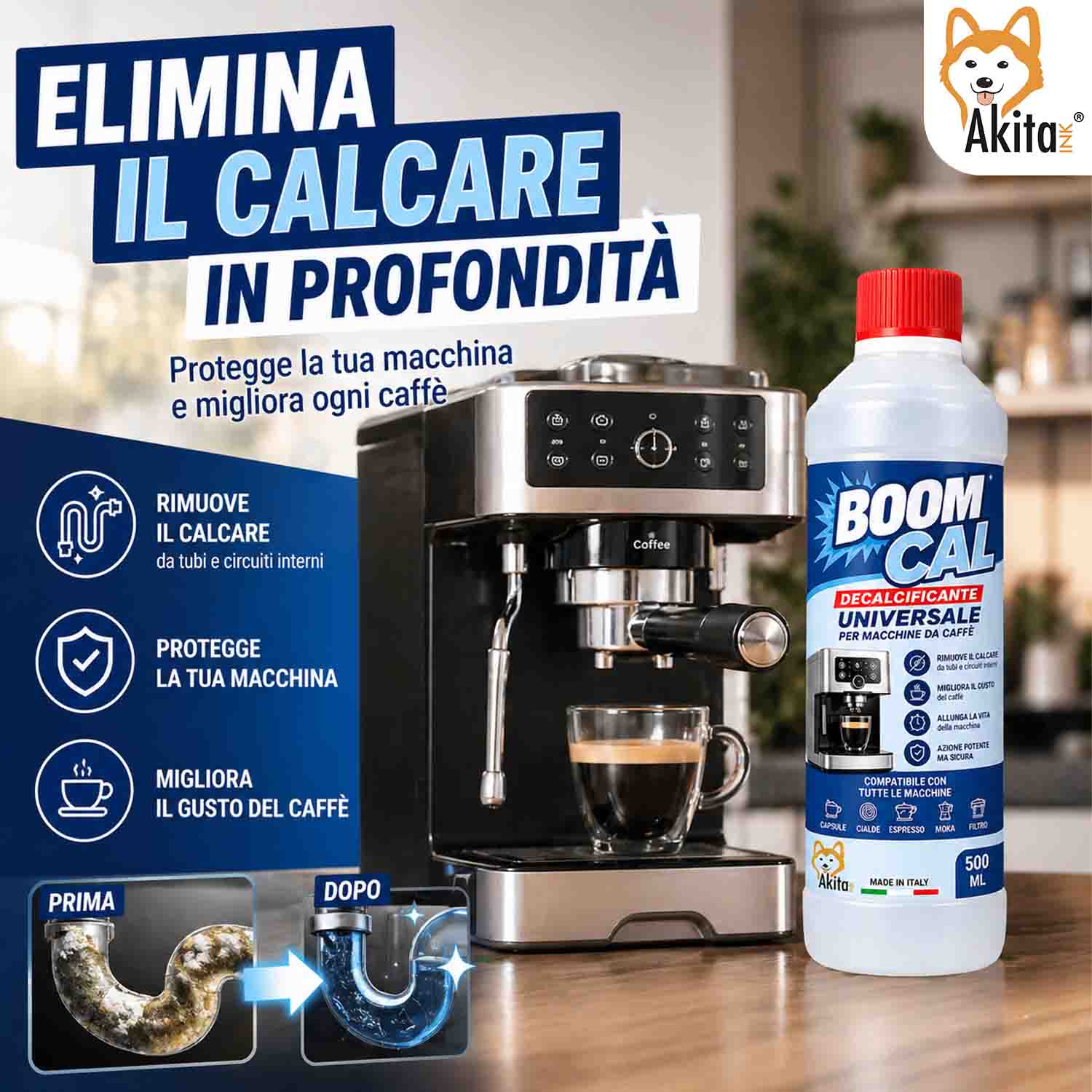 Decalcificante Universale Macchine Caffè 500 ml foto 3