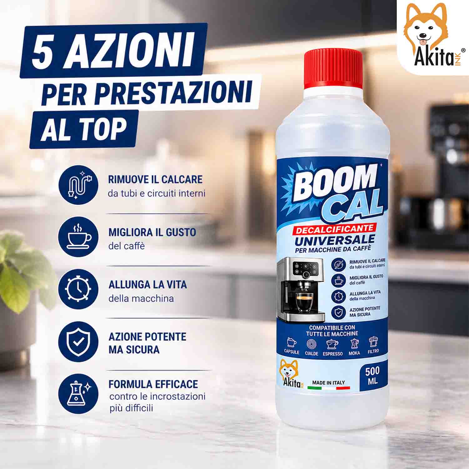 Decalcificante Universale Macchine Caffè 500 ml foto 5